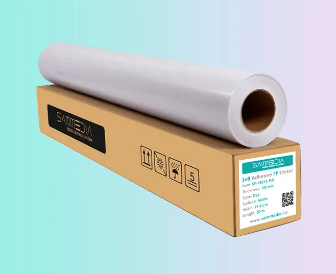 رول کاغذ PP پشت چسبدار عرض 90 | نگاشت اندیشان